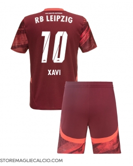 RB Leipzig Xavi Simons #10 Maglia Gara Trasferta Repliche 2024-25 Bambino Maniche Corte